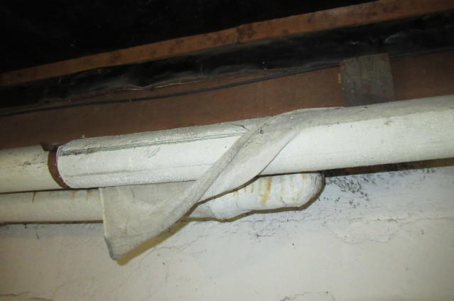 Damaged Asbestos Insulation