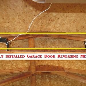 Improperly Installed Garage Door Reversing Mechanism