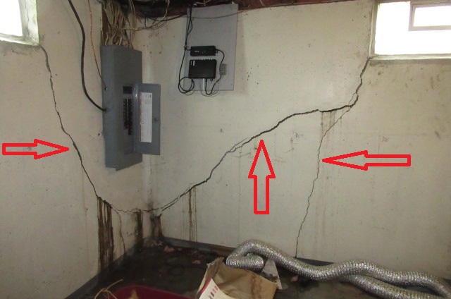 damaged structural foundation